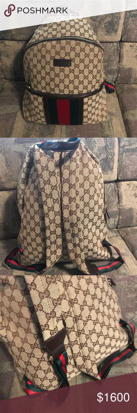 black gucci backpack with red and green stripe|gucci backpacks bootleg.